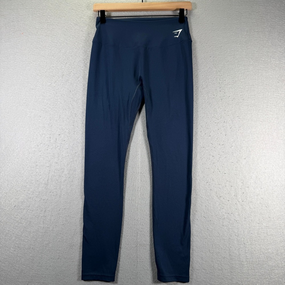 Gymshark Flex High Waisted Leggings Navy Blue‎ Womens Workout Athletic